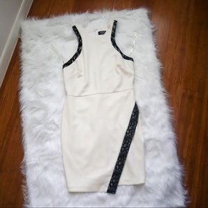 Beautiful white dress with black trim from Guess